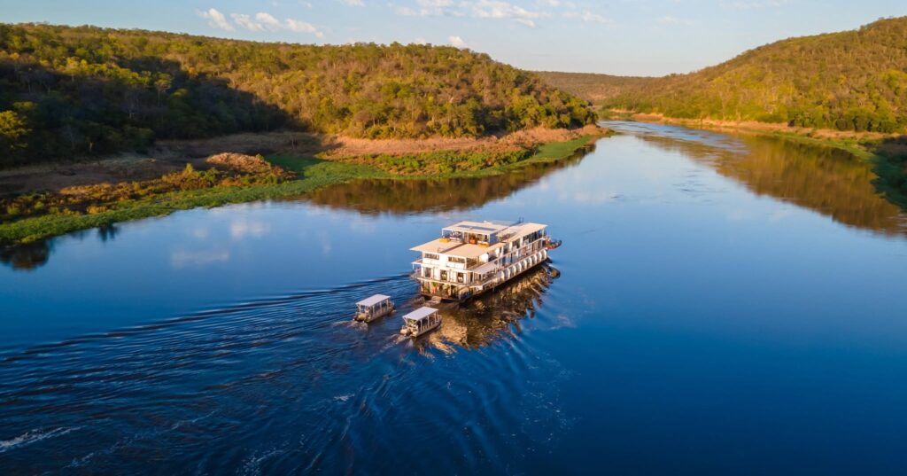 From the Zambezi Queen's floating boutique luxury to Lake Kariba's tiger-fishing houseboats, cruising the Chobe and Zambezi rivers offers Africa's wildlife at unforgettably close range.