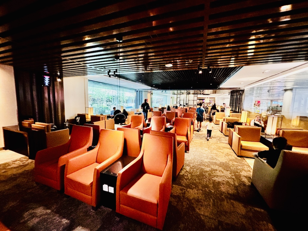 Tucked above the departure transit hall, Marhaba Lounge trades spectacle for comfort — a dependable, no-fuss stop before boarding at Changi's oldest terminal.