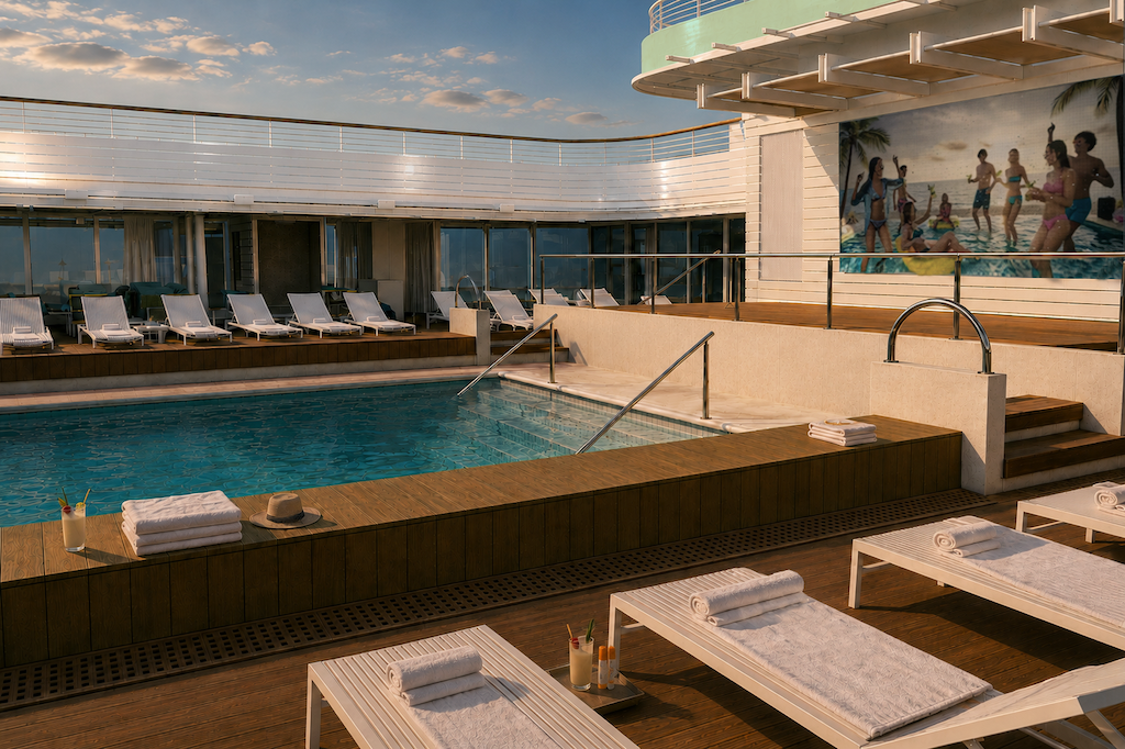 Crystal has released new details on Crystal Grace, and the headline news isn't a restaurant or a suite category, but a set of family and outdoor spaces the line is positioning as central to the ship's identity when it debuts in 2028.