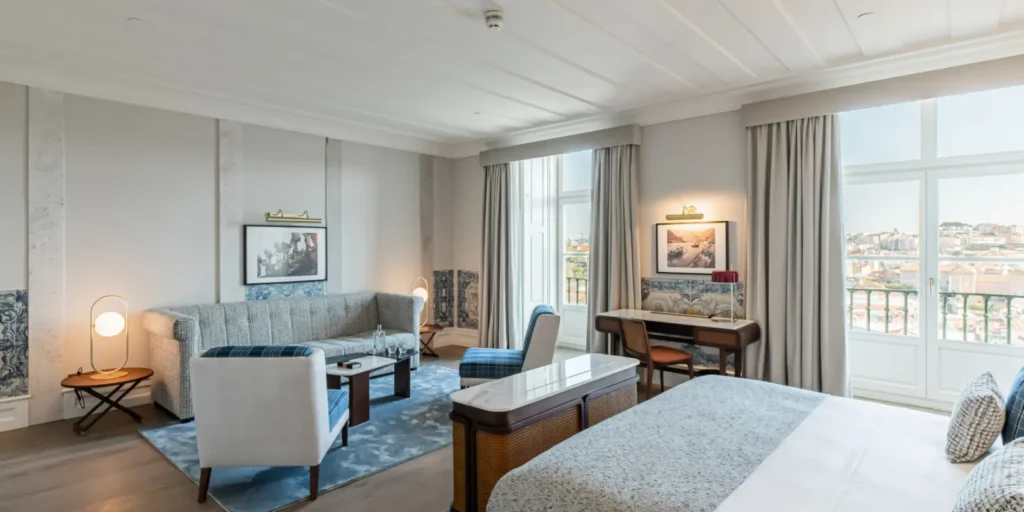 Set inside a restored 18th-century palace above Bairro Alto, Palácio Ludovice Wine Experience Hotel pairs Lisbon's deepest wine heritage with quietly luxurious boutique hospitality.