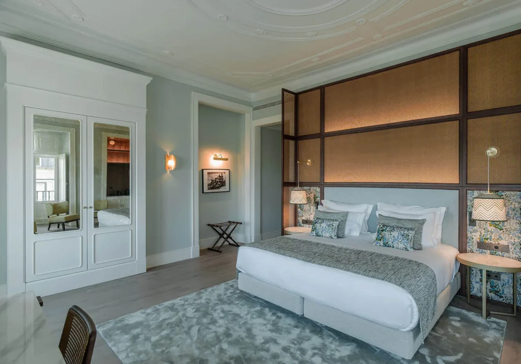 Set inside a restored 18th-century palace above Bairro Alto, Palácio Ludovice Wine Experience Hotel pairs Lisbon's deepest wine heritage with quietly luxurious boutique hospitality.
