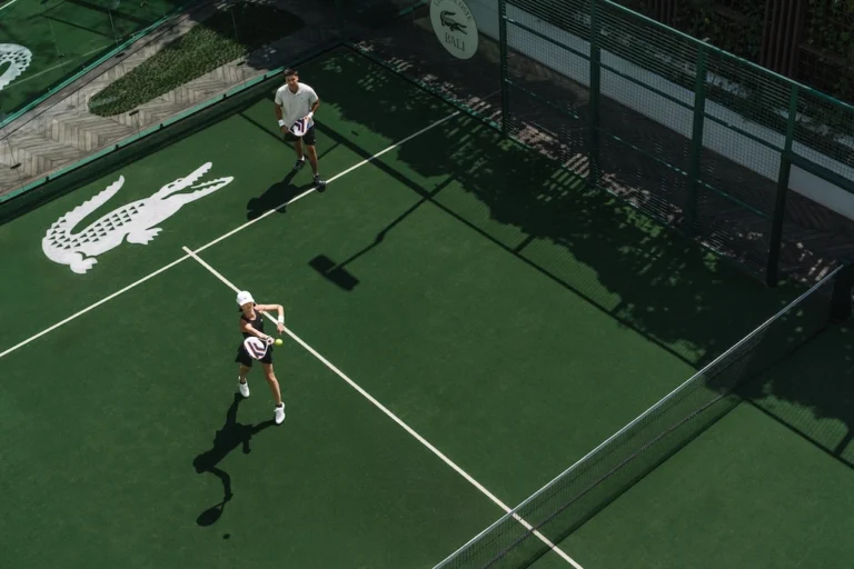 W Bali – Seminyak has launched Club Lacoste, a chic new padel club complete with a boutique stocking the brand's first dedicated padel capsule