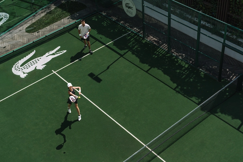 W Bali – Seminyak has launched Club Lacoste, a chic new padel club complete with a boutique stocking the brand's first dedicated padel capsule