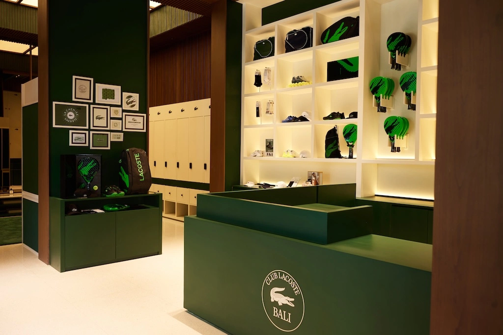W Bali – Seminyak has launched Club Lacoste, a chic new padel club complete with a boutique stocking the brand's first dedicated padel capsule