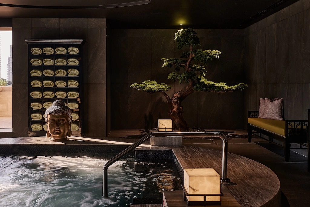 The Sanāra Spa at Grosvenor House, a Luxury Collection Hotel, Dubai, has reopened as a jewel-toned wellness retreat built around gemstones and Asian craftsmanship.