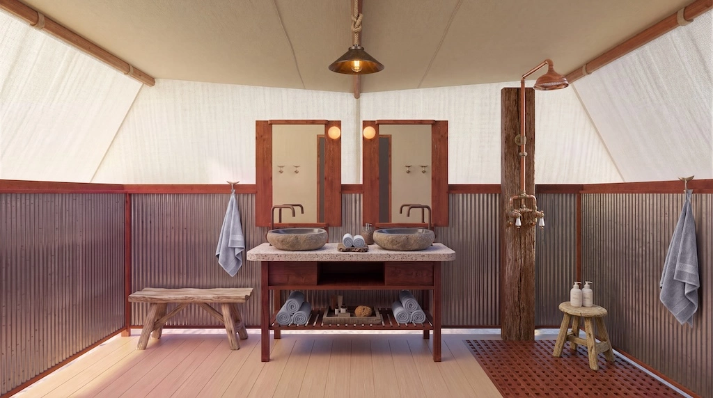 Remote Western Australia coastal camp Sal Salis Ningaloo Reef will reopen in March with exciting new-look tents and public spaces.