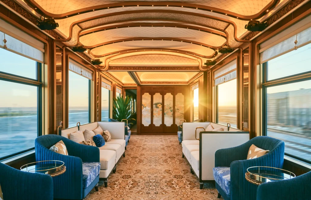 Observation car aboard the Golden Eagle Silk Road Express